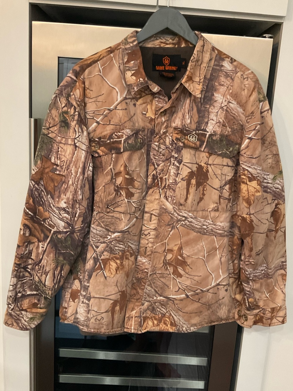 Game Winner Hunting Casual Button Up Shirt Mens Camouflage Realtree